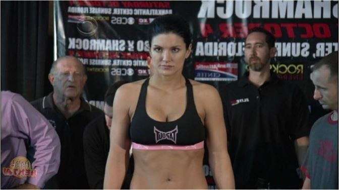 Gina Carano Uncensored Weigh In Nude  nude photo