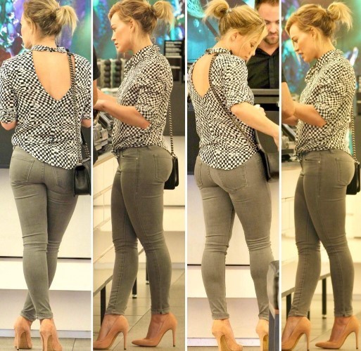Hilary Duff Sexy Legs And Booty In Tight Jeans And High Heels  nude photo
