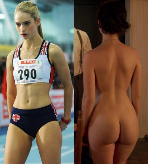Hot Lily James  nude photo