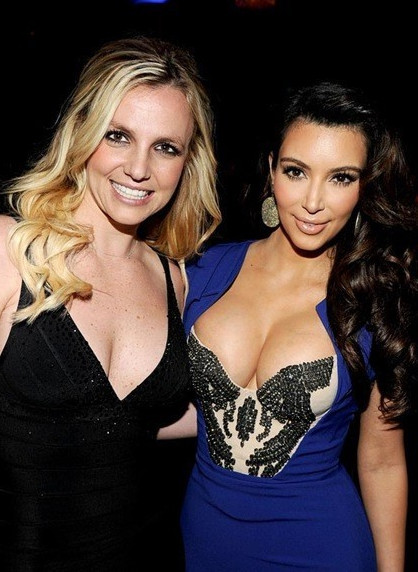 Hot Sexy Babes Britney Spears And Kim Kardashian  nude photo