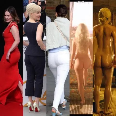 I Wish I Could Spend All Day Stroking With A Bud To Emilia Clarkes Ass  nude photo