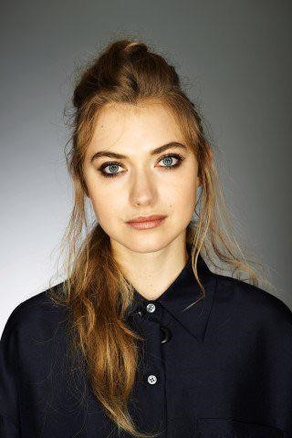 Imogen Poots Black Button Up Shirt  nude photo