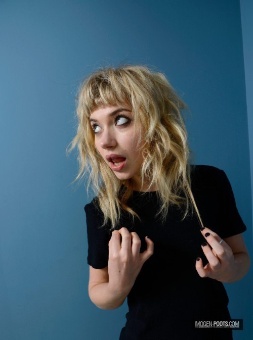Imogen Poots Black Top + Goofy Face  nude photo