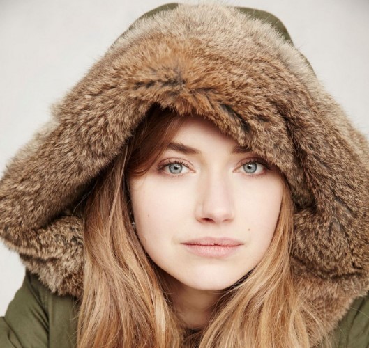 Imogen Poots Fur Hoodie  nude photo