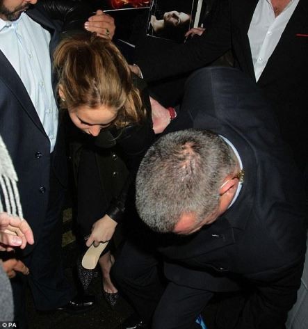 Jennifer Lawrence Loses Her Shoe  nude photo