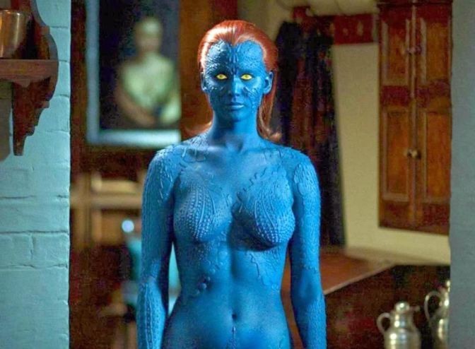Jennifer Lawrence Nude Mystique  nude photo