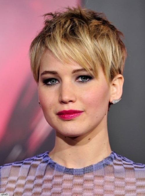 Jennifer Lawrence With Short Hair  nude photo