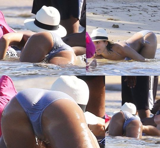 Jessica Alba Perfect Sexy Ass In Bikini  nude photo