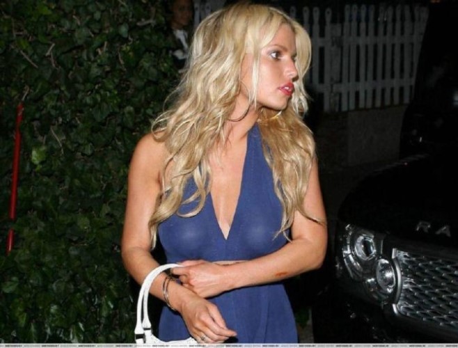 Jessica Simpson See Through Nipple  nude photo