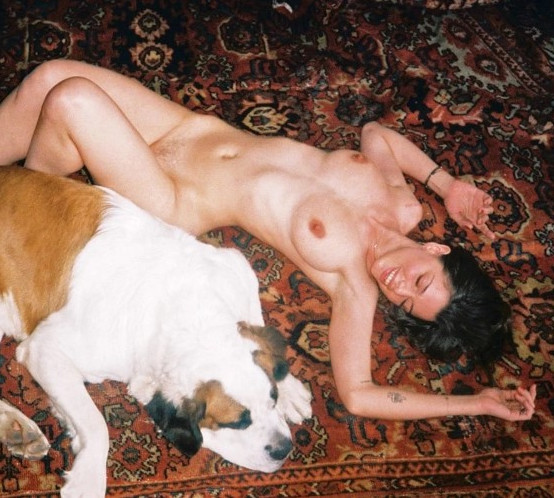 Julia Fox Nude Topless Hairy Pussy  nude photo