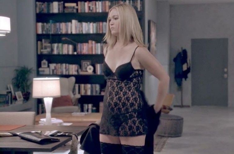 Julia Stiles Sexy Movie Scene Transparent Lingerie  nude photo