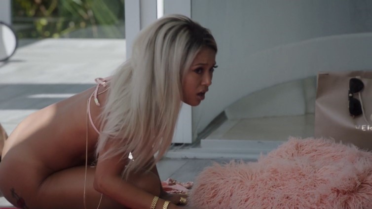 Karrueche Tran Naked Scene Bottomless  nude photo