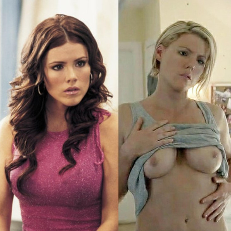 Kathleen Robertson Topless Big Boobs  nude photo