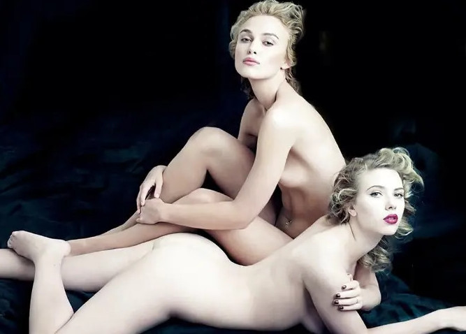 Keira Knightley Completely Naked Posing  nude photo