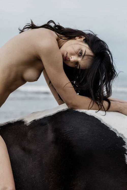 Kendall Jenner Desnuda En El Caballo  nude photo