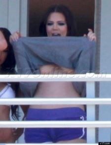 Khloe Kardashian Flashes Boobs  nude photo