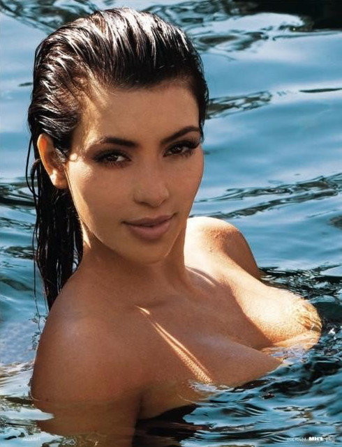 Kim Kardashian Fhm Topless  nude photo