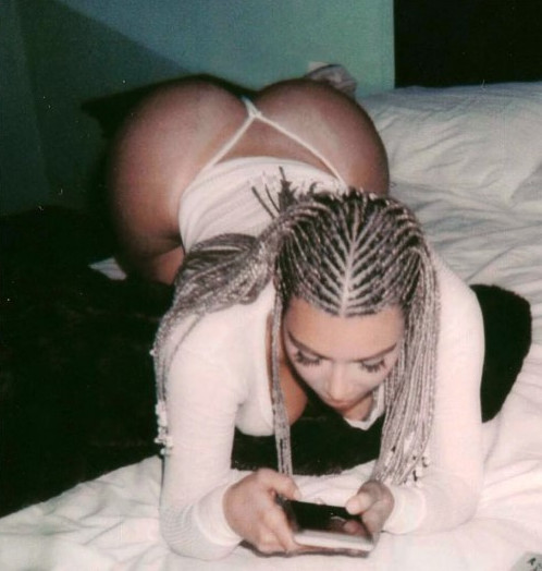 Kim Kardashian Huge Booty Bent Over  nude photo