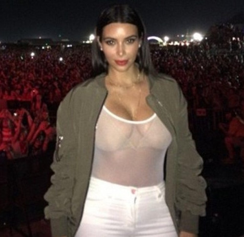 Kim Kardashian See Through  nude photo