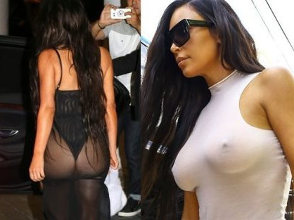 Kim Kardashian With Her Tits And Ass Hanging Out In Miami  nude photo