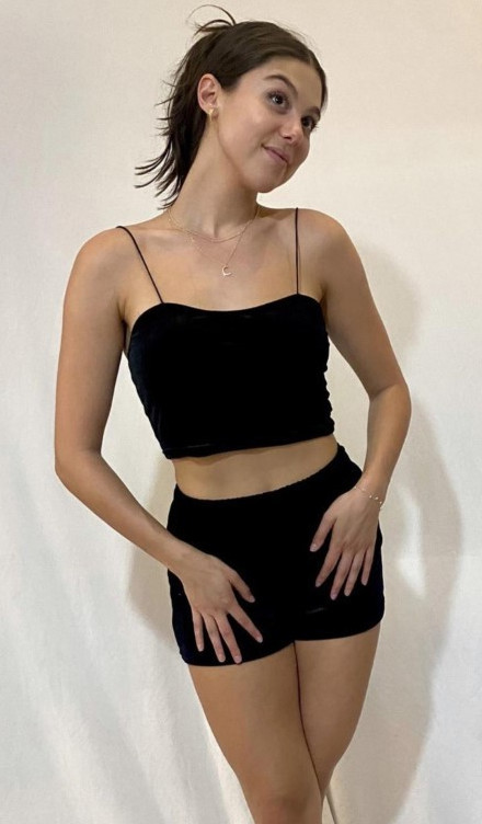 Kira Kosarin Babe In Black  nude photo