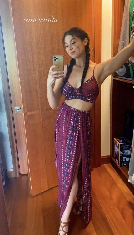 Kira Kosarin Dinner Time Dress  nude photo