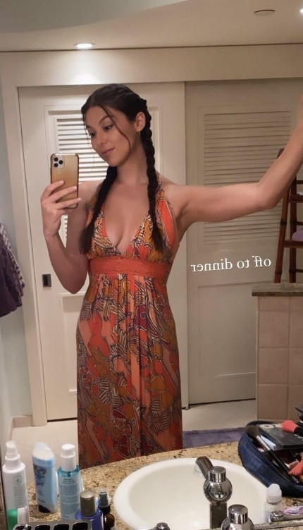 Kira Kosarin Tonight’s Dinner Time Dress 1  nude photo