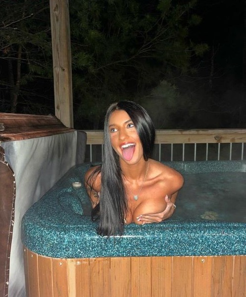 Kylee Deweese Topless In The Pool  nude photo