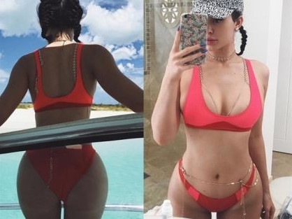 Kylie Jenner Bikini Boobs And Booty For Her Black Birthday Party  nude photo