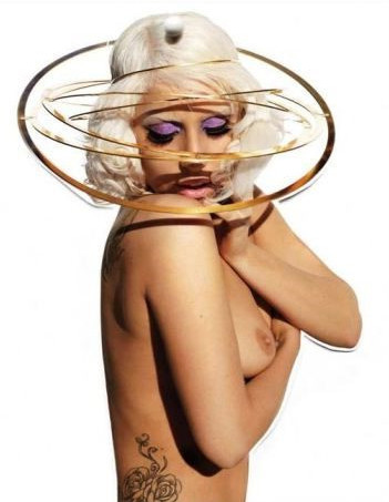Lady Gaga Topless  nude photo