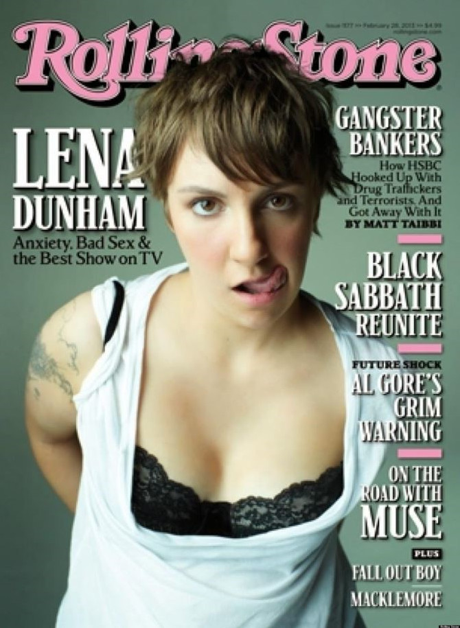 Lena Dunham Rolling Stone  nude photo