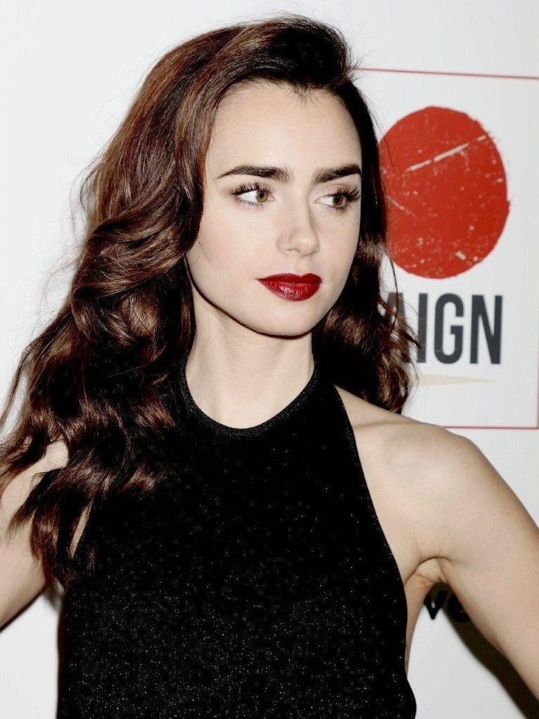 Lily Collins  nude photo