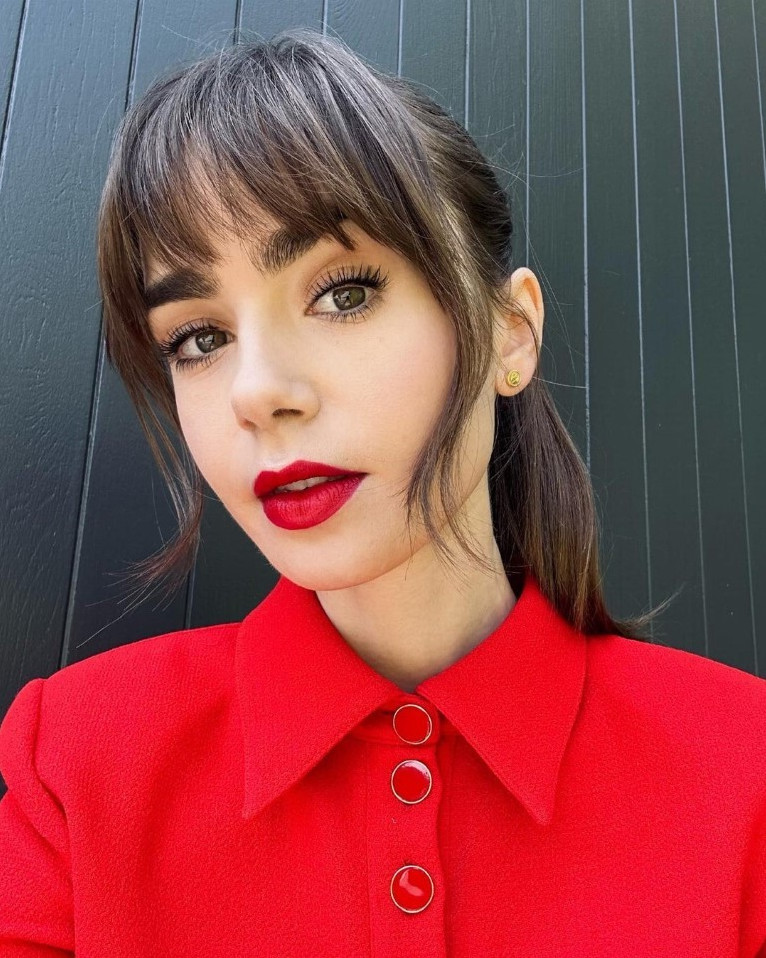 Lily Collins  nude photo