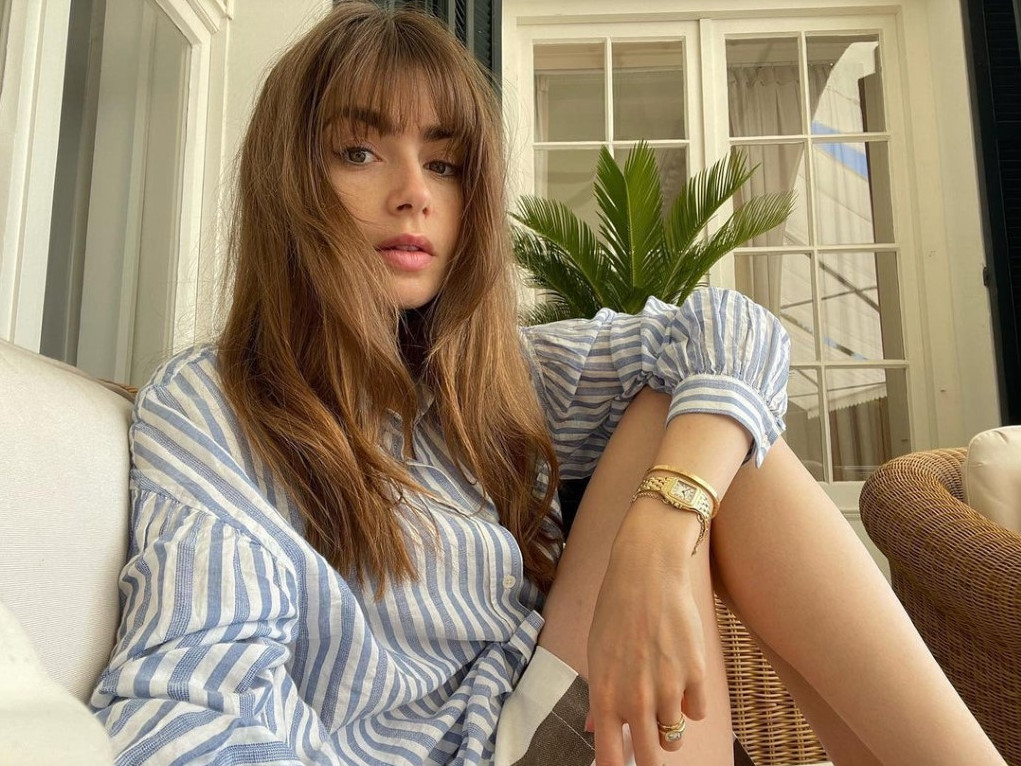 Lily Collins  nude photo