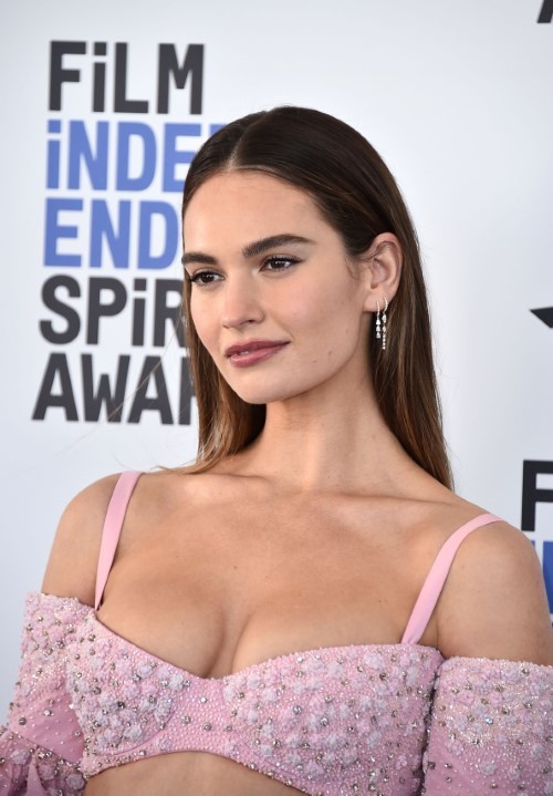 Lily James 2022 Film Independent Spirit Awards 2  nude photo
