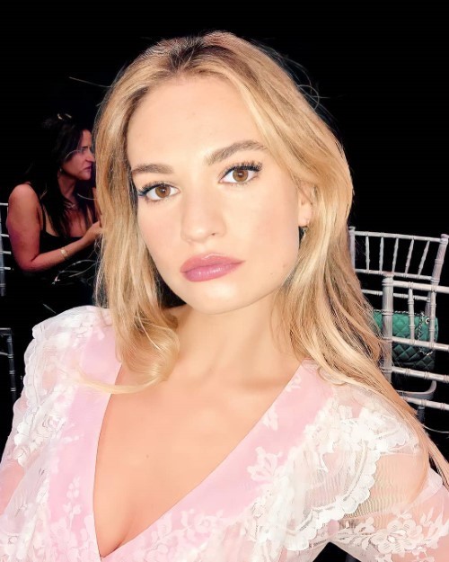 Lily James Blonde  nude photo