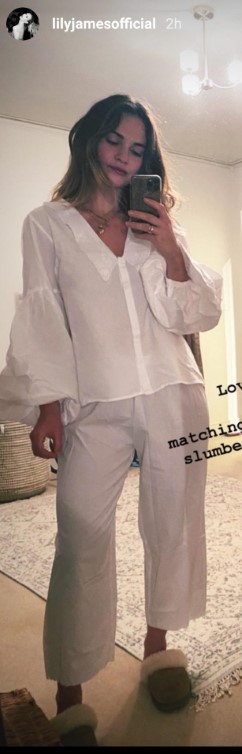 Lily James Cozy Clothes  nude photo