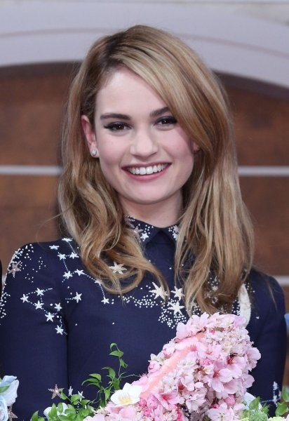 Lily James Cute Smile  nude photo
