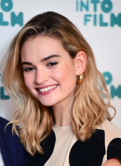 Lily James Cute  nude photo