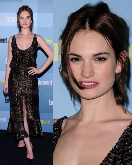 Lily James Dazzling  nude photo