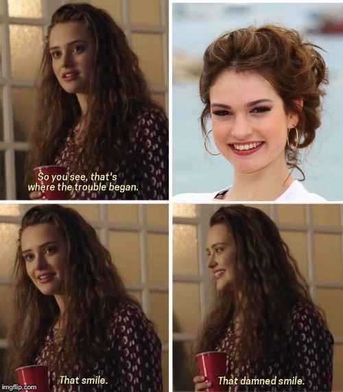 Lily James It S That Smile  nude photo