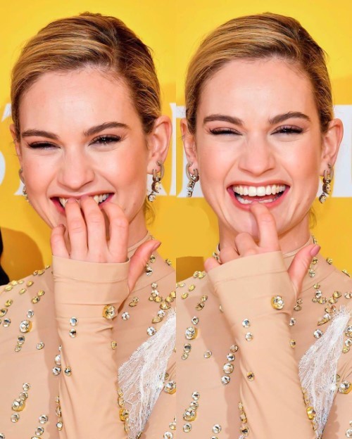 Lily James Laughing (  nude photo