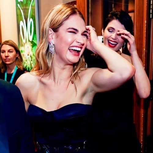 Lily James Laughing(1)  nude photo