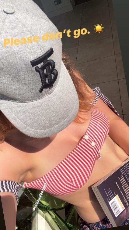 Lily James New Bikini Insta Story  nude photo