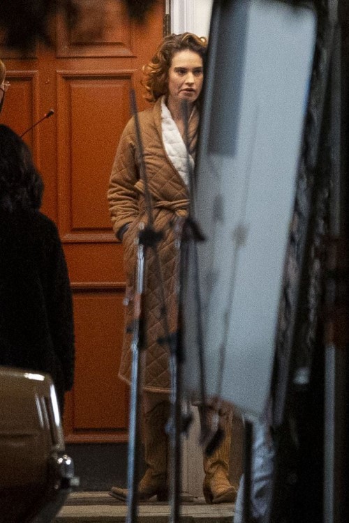 Lily James On The Set Of The Iron Claw In Louisiana 2  nude photo