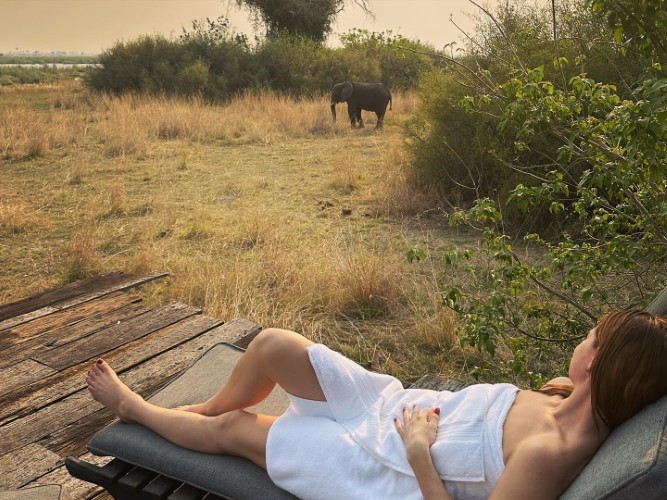 Lily James Safari Experience  nude photo