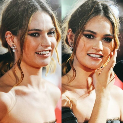 Lily James Smile  nude photo