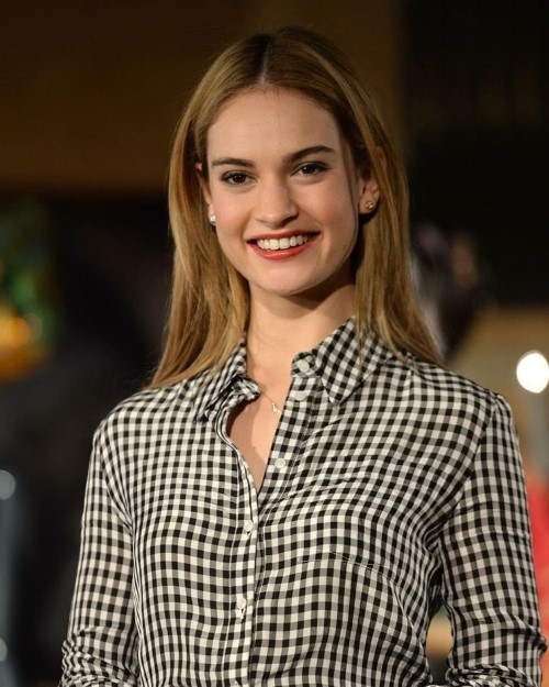 Lily James Smiling And Laughing 2  nude photo