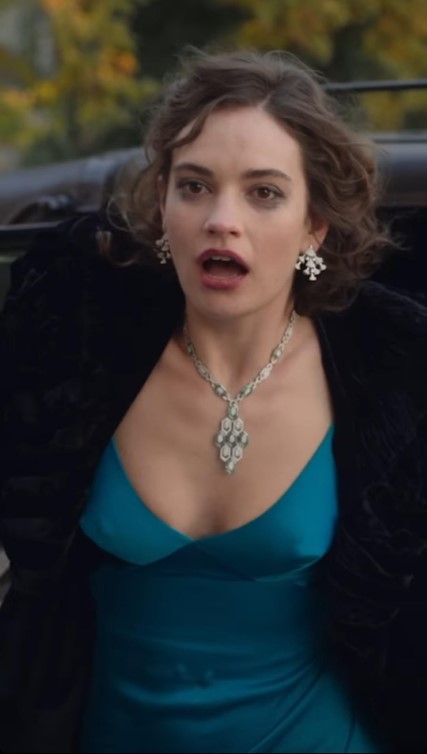 Lily James Teaser From An Upcoming Show  nude photo