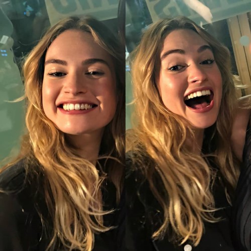 Lily James That Smile )  nude photo